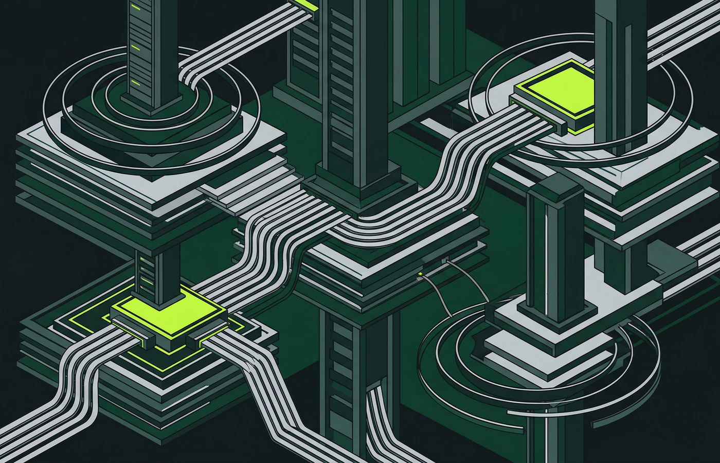 Service illustration: Server Systems & Data Storage